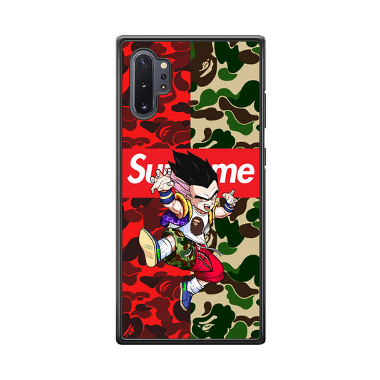 Bape Dragon Ball Supreme Camo Samsung Galaxy Note 10 Plus Case-Rubber Black (2D Case)-Oxvistore