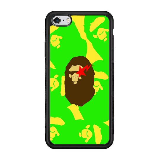 Bape Green Screen iPhone 6 | 6s Case-Rubber Black (2D Case)-Oxvistore
