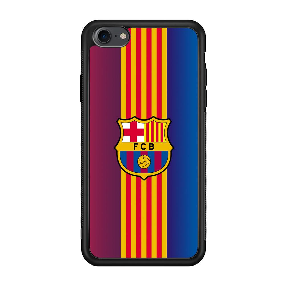 Barcelona FC Gradation Wings iPhone 7 Case-Rubber Black (2D Case)-Oxvistore