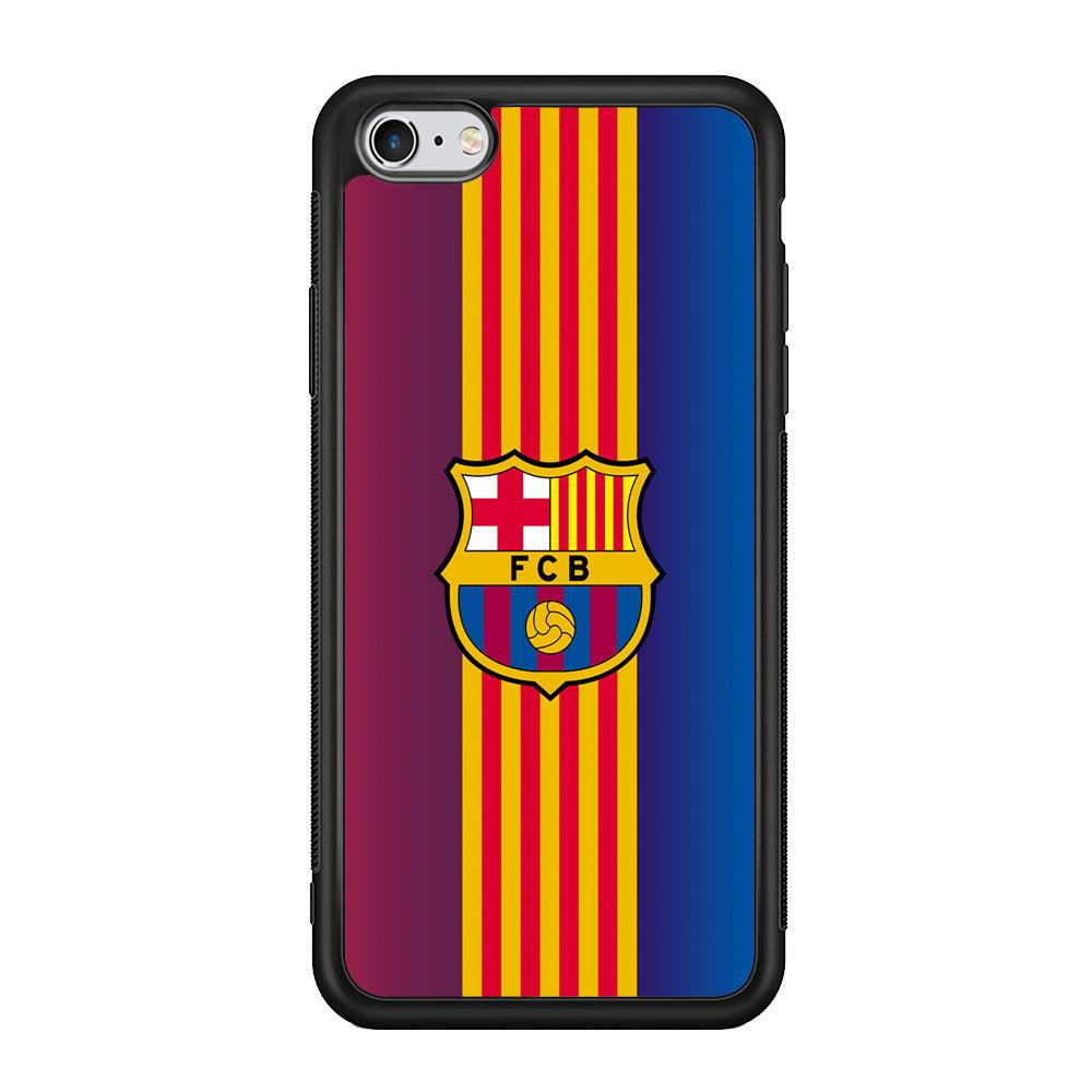 Barcelona FC Gradation Wings iPhone 6 Plus | 6s Plus Case-Rubber Black (2D Case)-Oxvistore