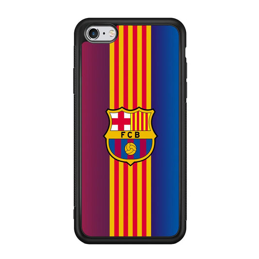 Barcelona FC Gradation Wings iPhone 6 Plus | 6s Plus Case-Rubber Black (2D Case)-Oxvistore