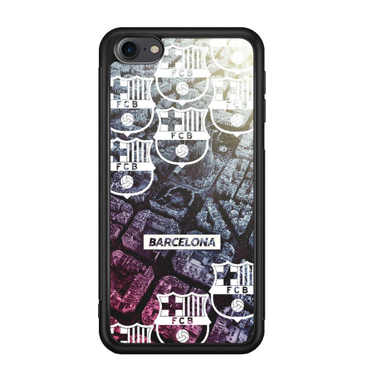 Barcelona FC Light from The City iPod Touch 6 Case-Rubber Black (2D Case)-Oxvistore