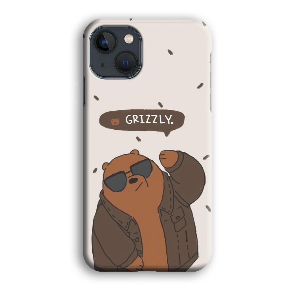 Bare Bears Grizzly iPhone 14 Case-Oxvistore