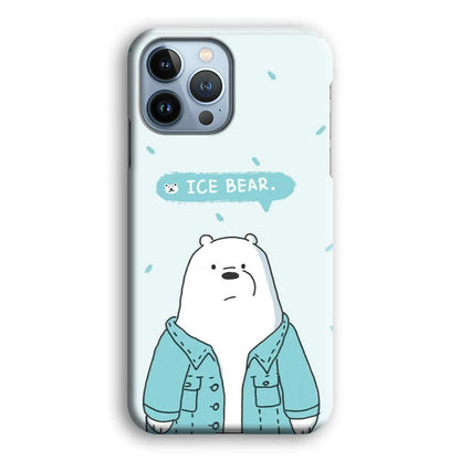 Bare Bears Ice Bear iPhone 13 Pro Case-Oxvistore