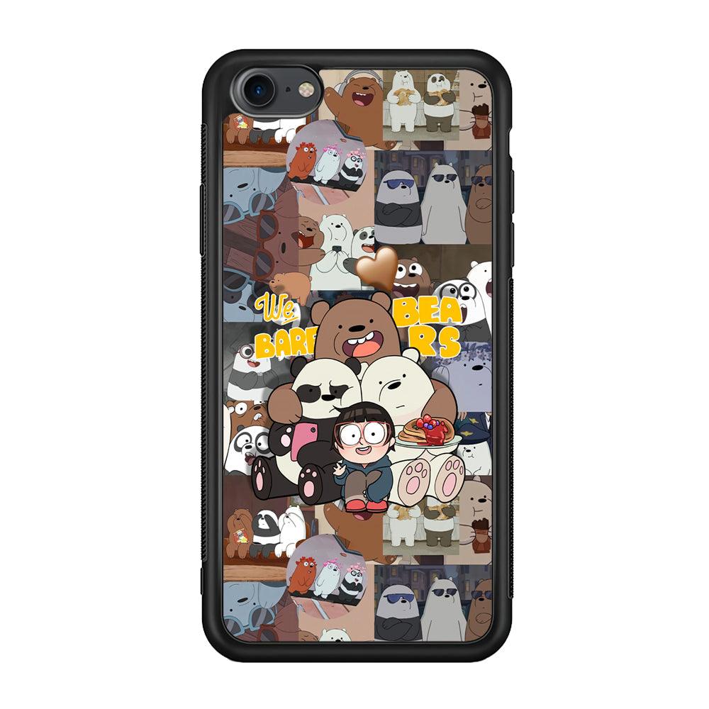 Bare Bears One Love as Family iPhone 8 Case-Oxvistore