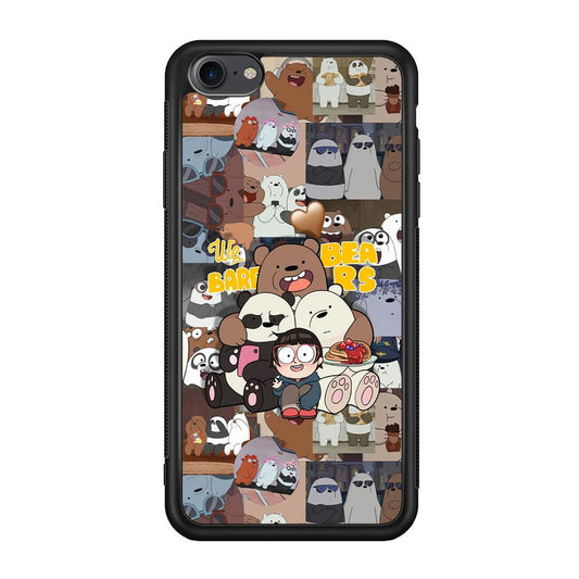 Bare Bears One Love as Family iPhone 8 Case-Oxvistore