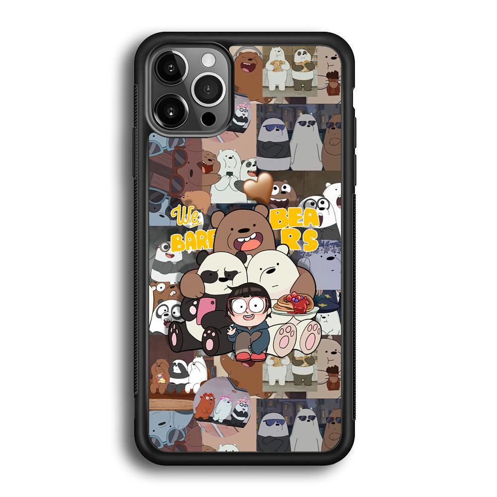 Bare Bears One Love as Family iPhone 12 Pro Max Case-Oxvistore