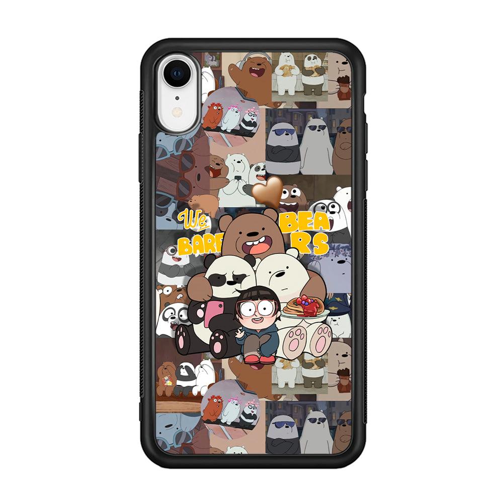 Bare Bears One Love as Family iPhone XR Case-Oxvistore