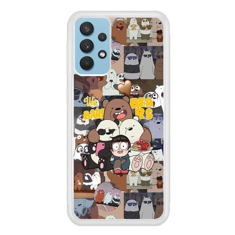 Bare Bears One Love as Family Samsung Galaxy A32 Case-Oxvistore