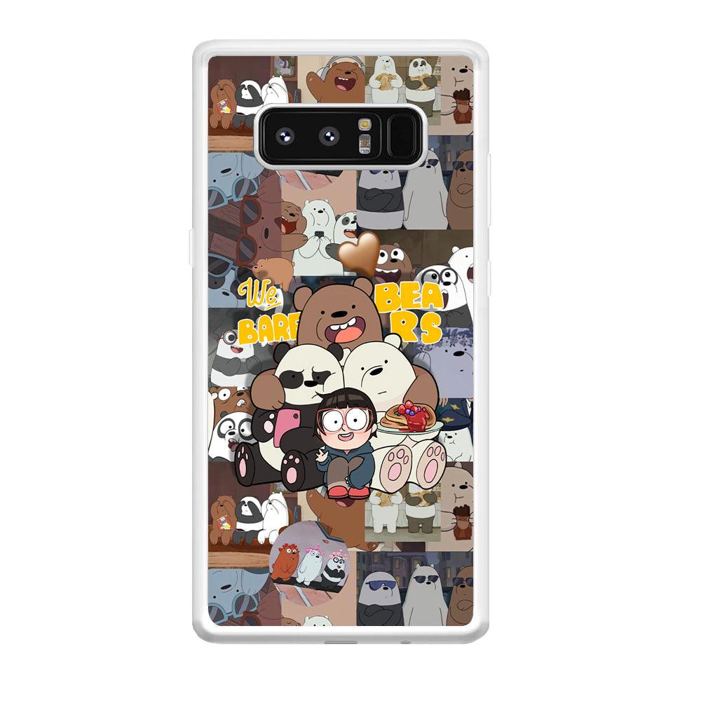 Bare Bears One Love as Family Samsung Galaxy Note 8 Case-Oxvistore