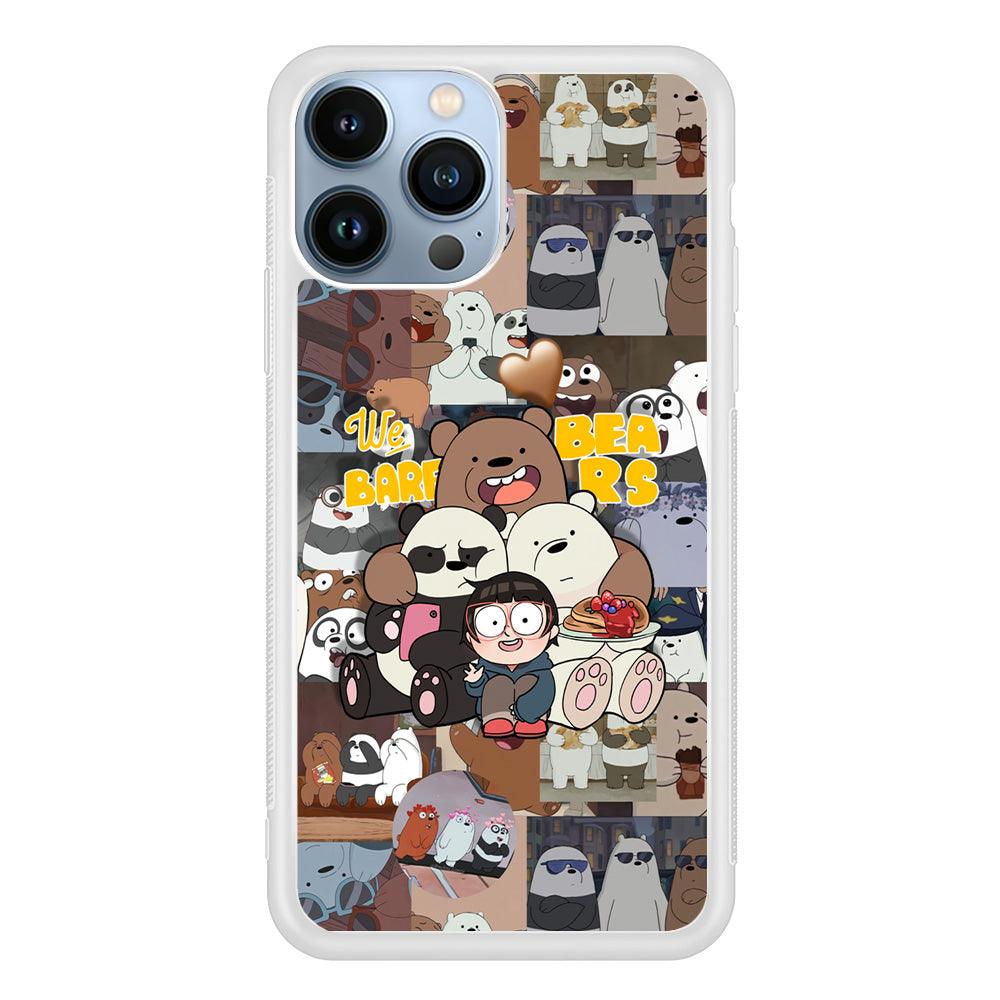 Bare Bears One Love as Family iPhone 13 Pro Case-Oxvistore