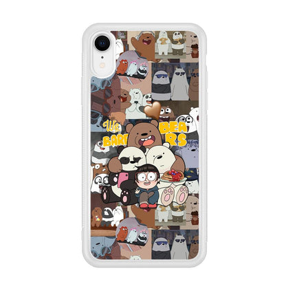 Bare Bears One Love as Family iPhone XR Case-Oxvistore