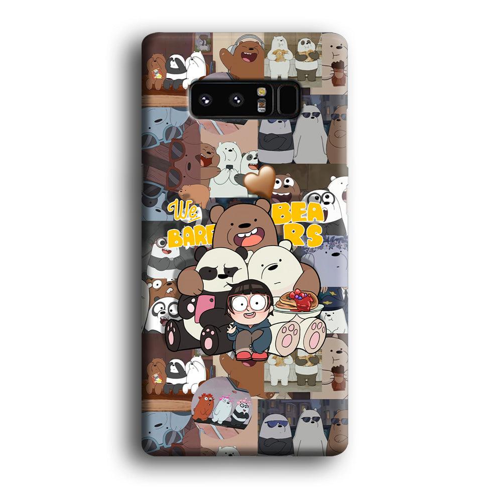 Bare Bears One Love as Family Samsung Galaxy Note 8 Case-Oxvistore