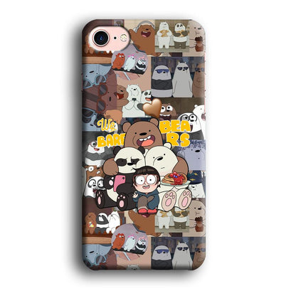 Bare Bears One Love as Family iPhone 8 Case-Oxvistore