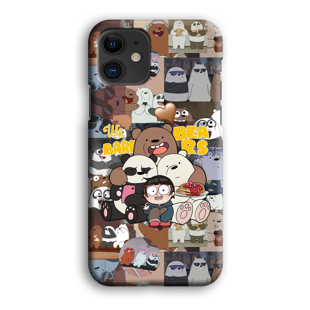 Bare Bears One Love as Family iPhone 12 Case-Oxvistore