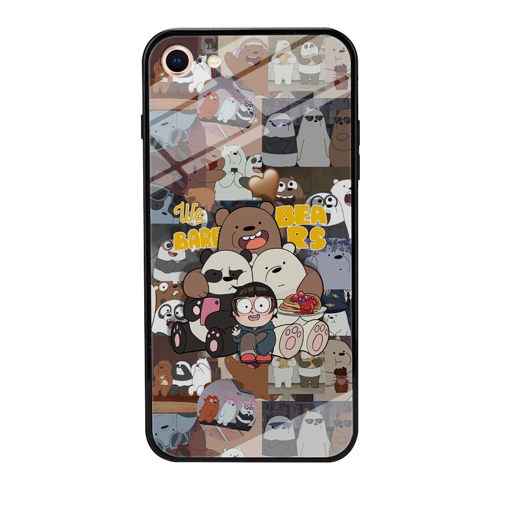 Bare Bears One Love as Family iPhone 8 Case-Oxvistore