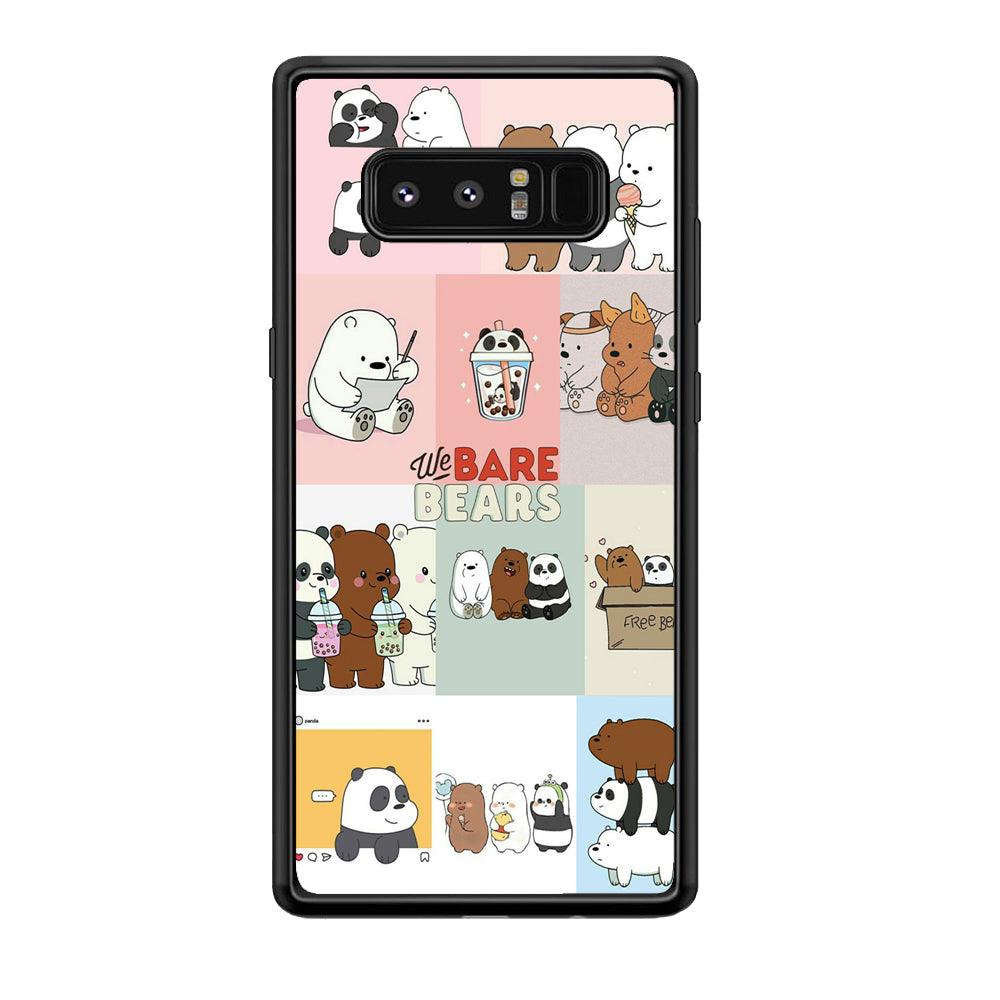 Bare Bears Pleasure Take a Moment Samsung Galaxy Note 8 Case-Oxvistore