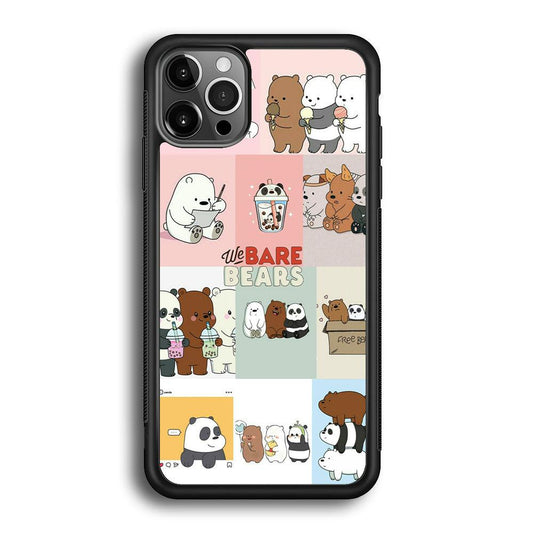 Bare Bears Pleasure Take a Moment iPhone 12 Pro Case-Oxvistore