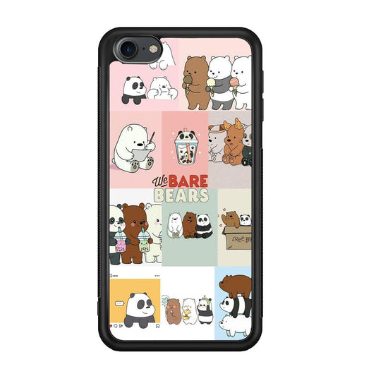 Bare Bears Pleasure Take a Moment iPod Touch 6 Case-Rubber Black (2D Case)-Oxvistore