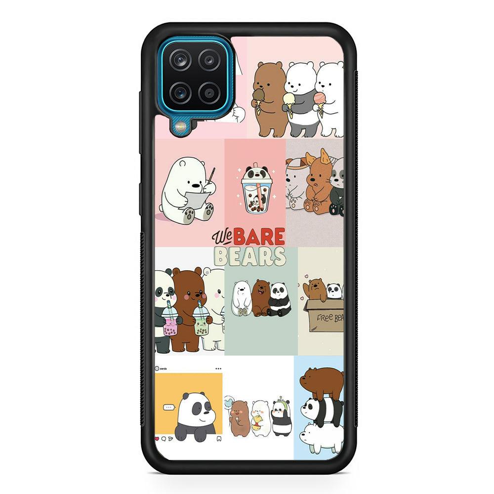 Bare Bears Pleasure Take a Moment Samsung Galaxy A12 Case-Oxvistore