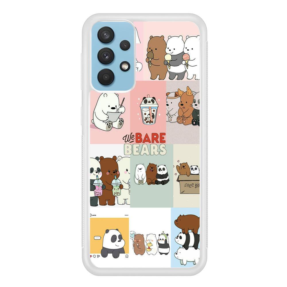 Bare Bears Pleasure Take a Moment Samsung Galaxy A32 Case-Oxvistore