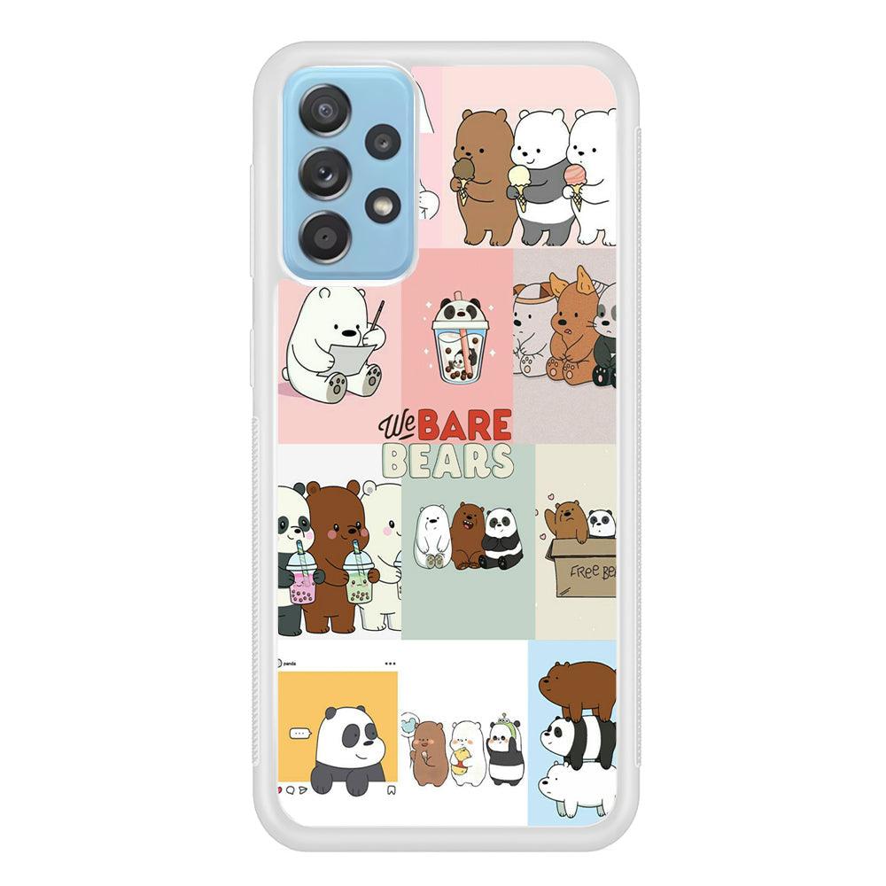 Bare Bears Pleasure Take a Moment Samsung Galaxy A52 Case-Oxvistore