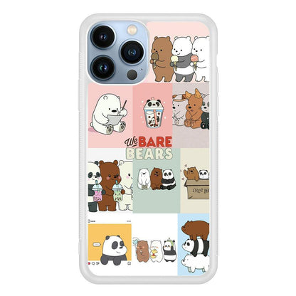 Bare Bears Pleasure Take a Moment iPhone 14 Pro Case-Oxvistore