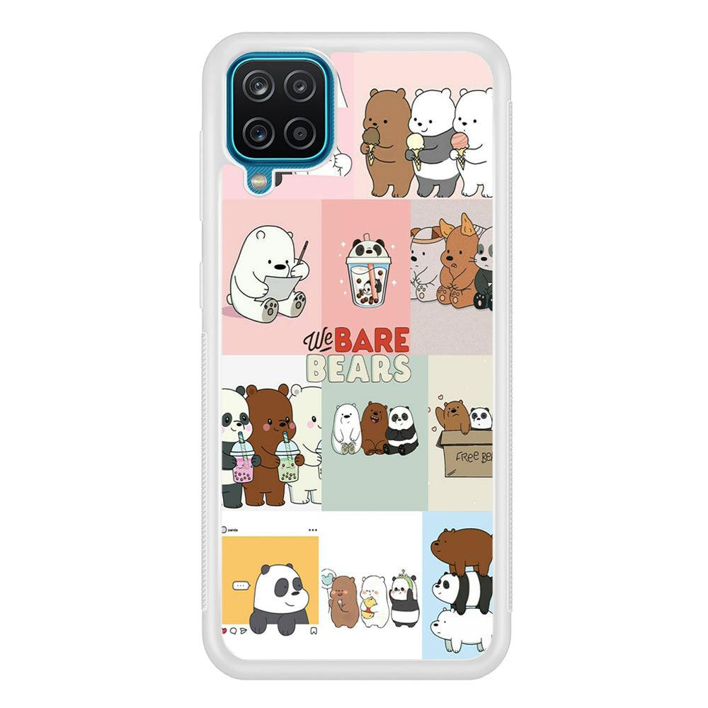 Bare Bears Pleasure Take a Moment Samsung Galaxy A12 Case-Oxvistore