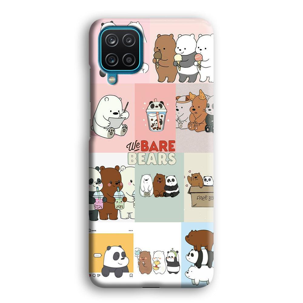 Bare Bears Pleasure Take a Moment Samsung Galaxy A12 Case-Oxvistore