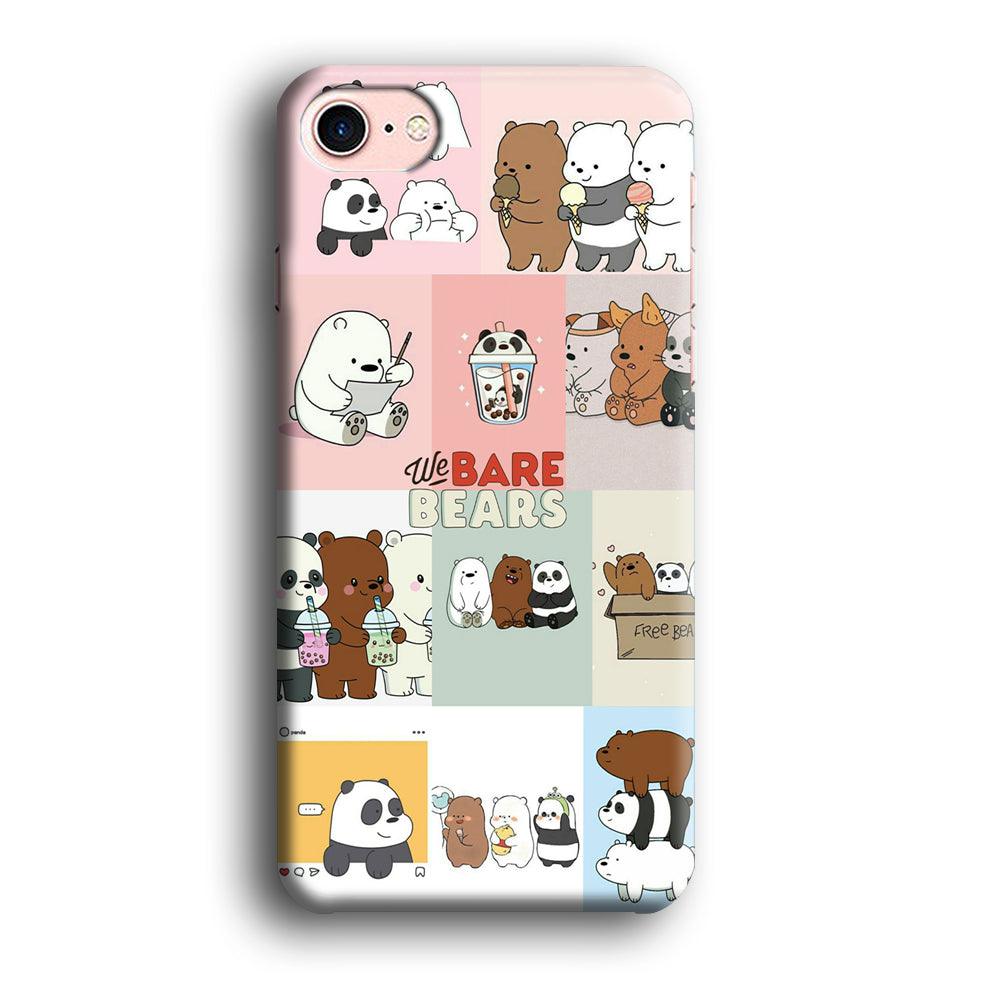 Bare Bears Pleasure Take a Moment iPhone 8 Case-Oxvistore