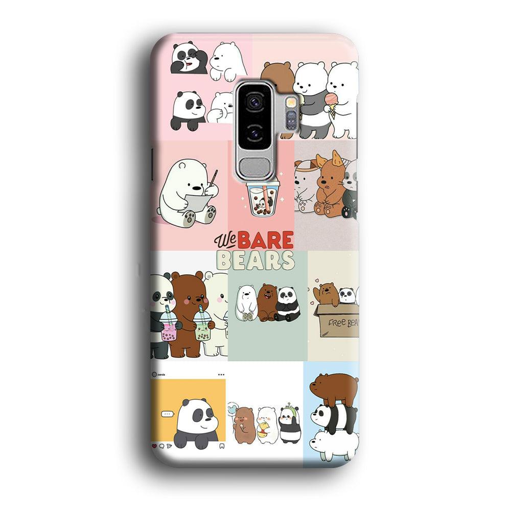 Bare Bears Pleasure Take a Moment Samsung Galaxy S9 Plus Case-Oxvistore