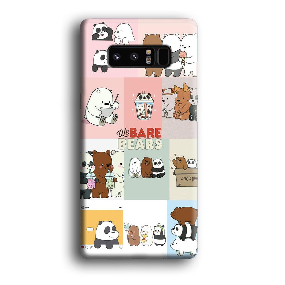 Bare Bears Pleasure Take a Moment Samsung Galaxy Note 8 Case-Oxvistore