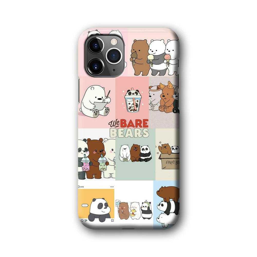 Bare Bears Pleasure Take a Moment iPhone 11 Pro Case-Oxvistore