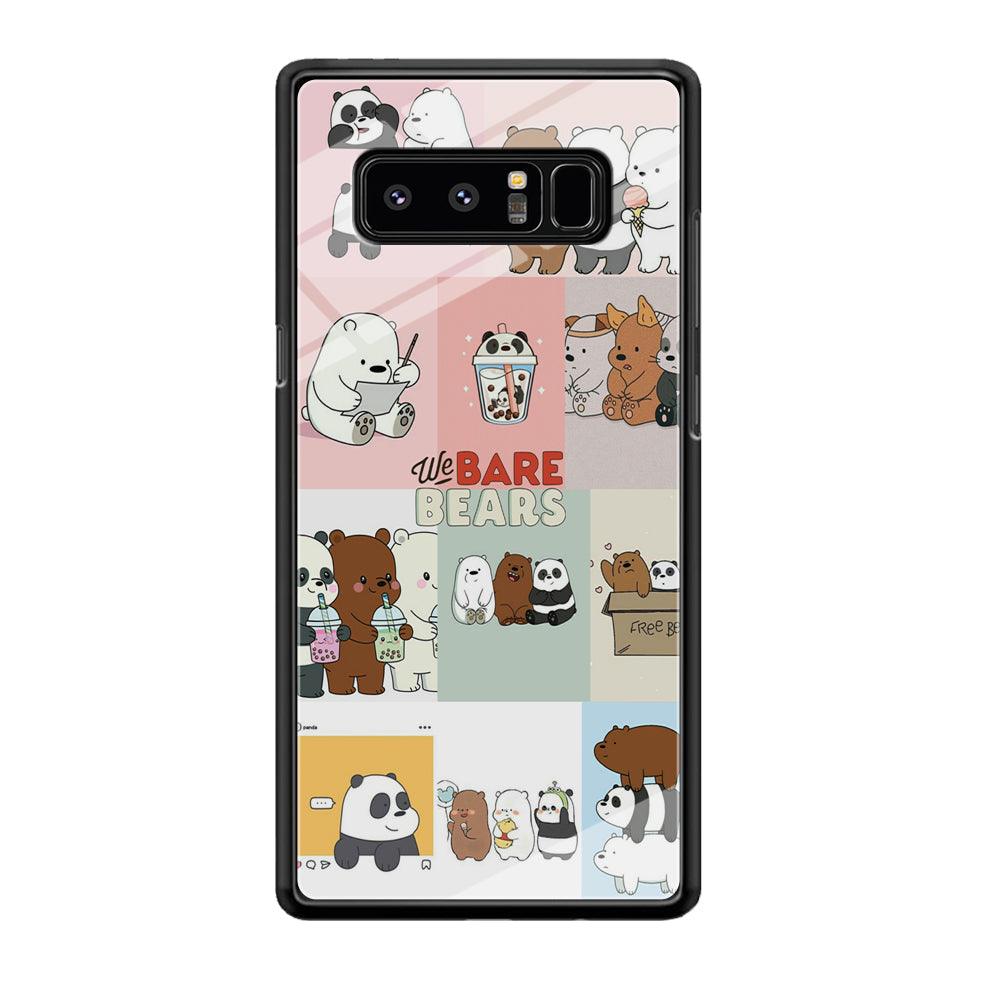 Bare Bears Pleasure Take a Moment Samsung Galaxy Note 8 Case-Oxvistore