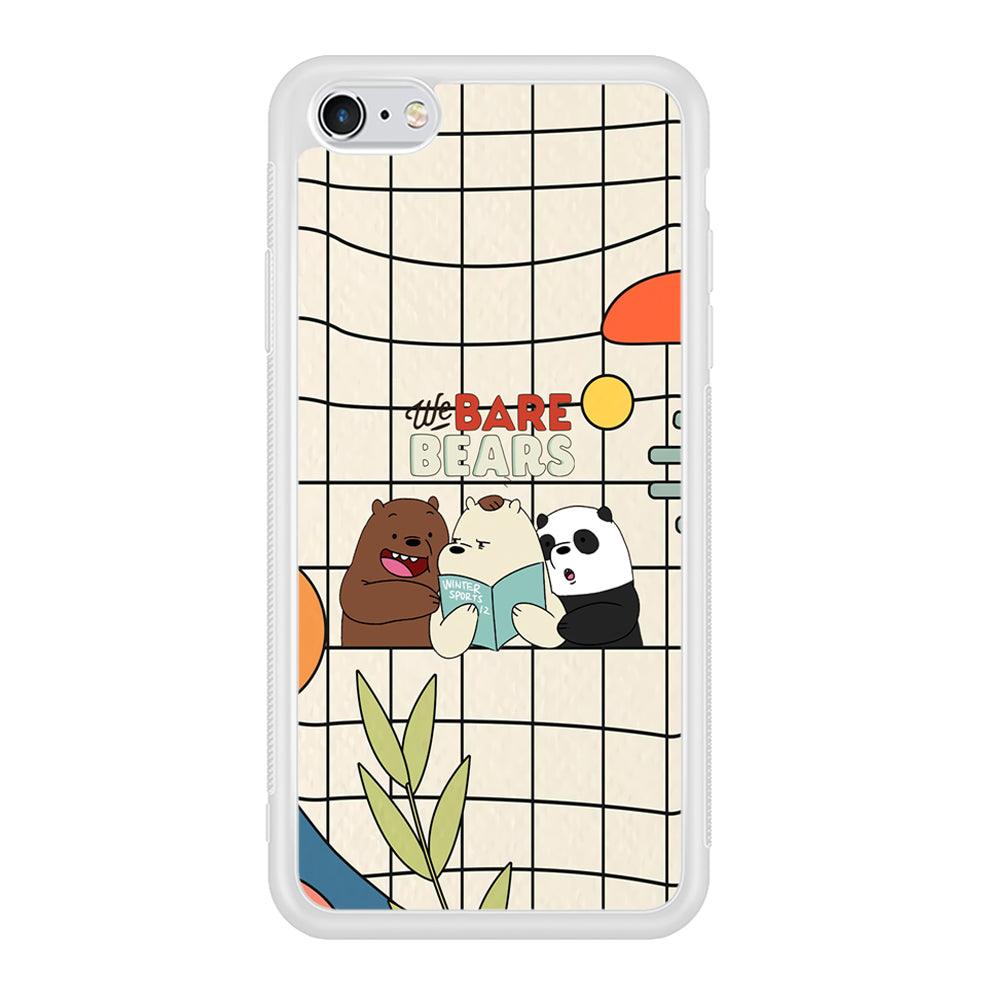 Bare Bears Reading a Book iPhone 6 | 6s Case-Oxvistore