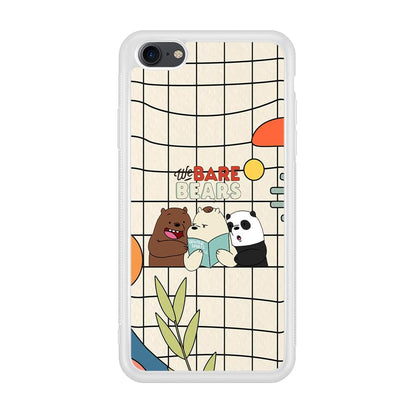 Bare Bears Reading a Book iPhone 8 Case-Oxvistore