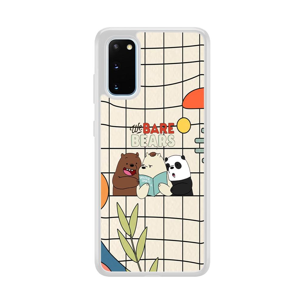 Bare Bears Reading a Book Samsung Galaxy S20 Case-Oxvistore