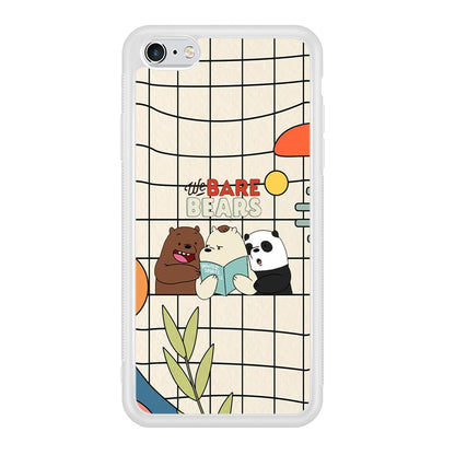 Bare Bears Reading a Book iPhone 6 Plus | 6s Plus Case-Oxvistore