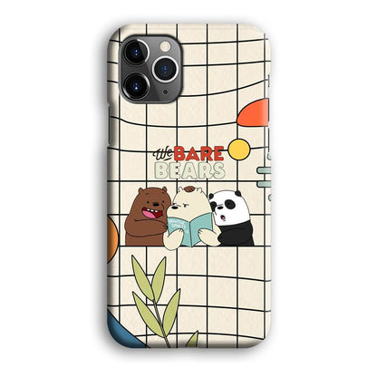 Bare Bears Reading a Book iPhone 12 Pro Case-Oxvistore