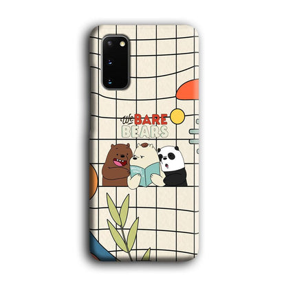 Bare Bears Reading a Book Samsung Galaxy S20 Case-Oxvistore