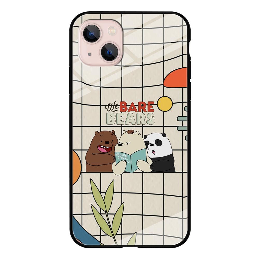 Bare Bears Reading a Book iPhone 13 Case-Oxvistore