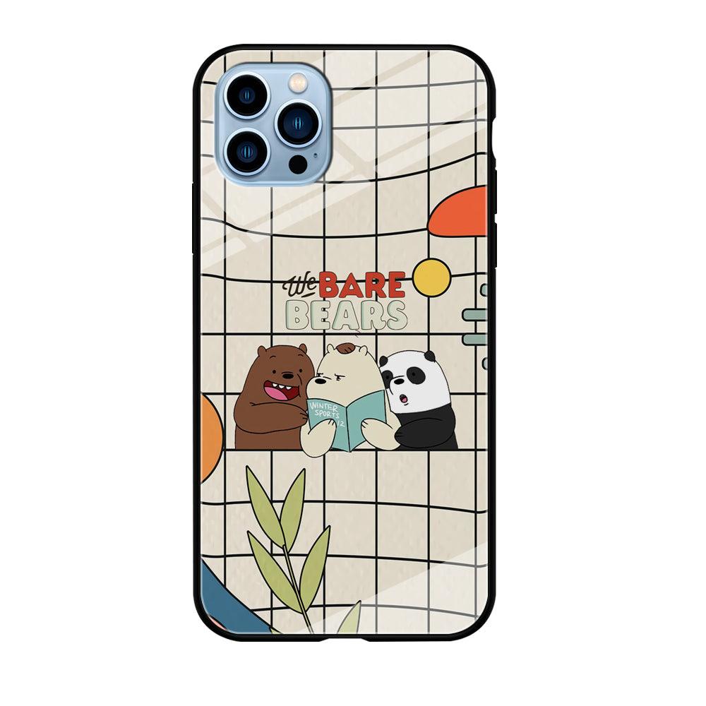 Bare Bears Reading a Book iPhone 12 Pro Case-Oxvistore