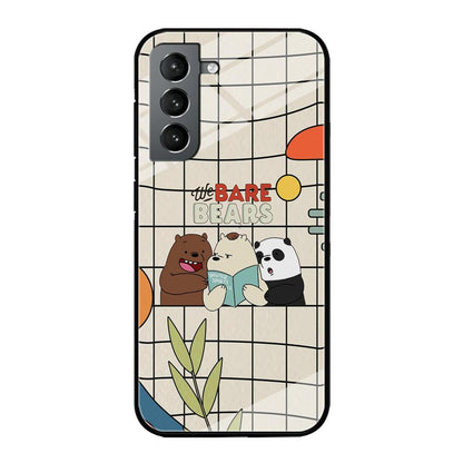 Bare Bears Reading a Book Samsung Galaxy S21 Case-Oxvistore