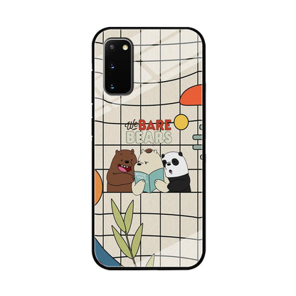 Bare Bears Reading a Book Samsung Galaxy S20 Case-Oxvistore