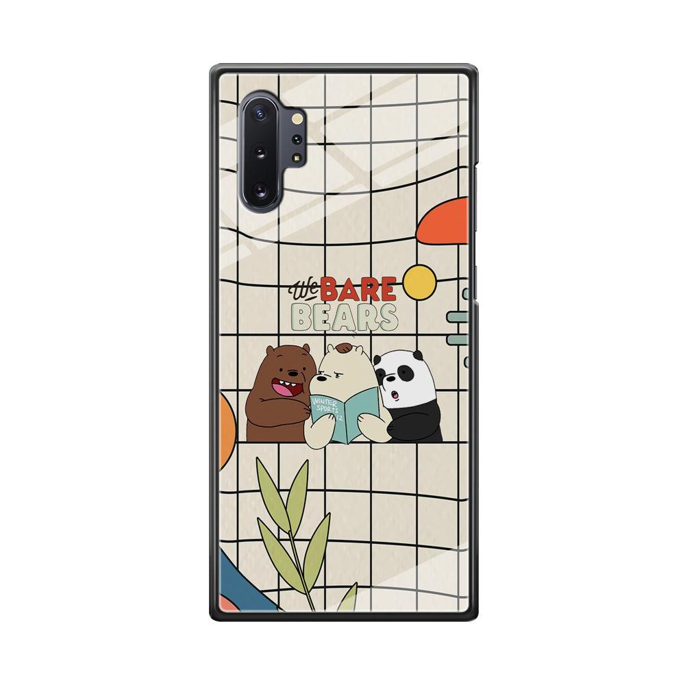 Bare Bears Reading a Book Samsung Galaxy Note 10 Plus Case-Oxvistore