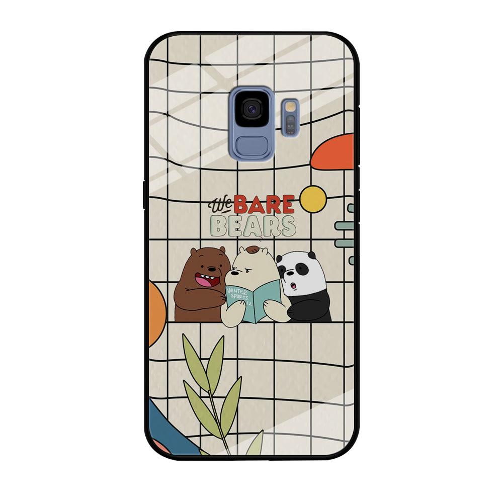 Bare Bears Reading a Book Samsung Galaxy S9 Case-Oxvistore