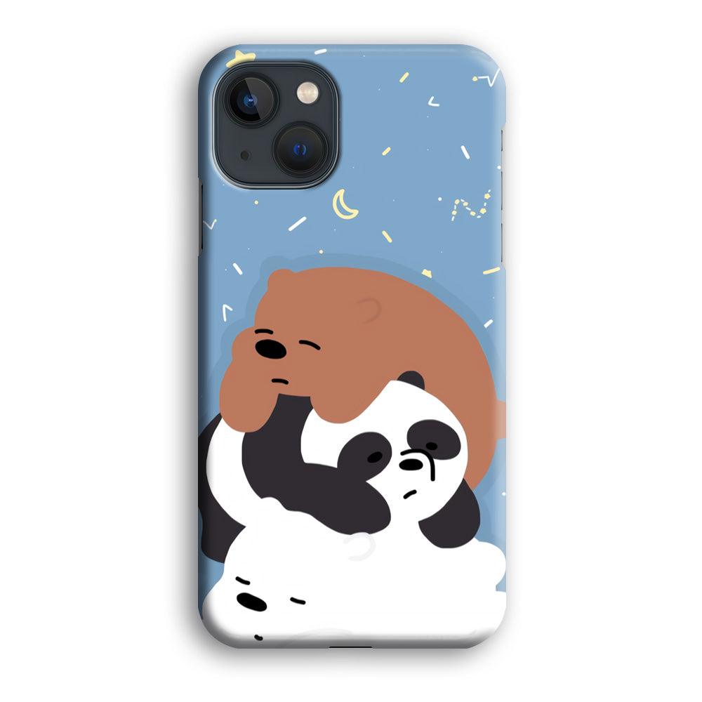 Bare Bears Tired and Feel Asleep iPhone 15 Case-Oxvistore