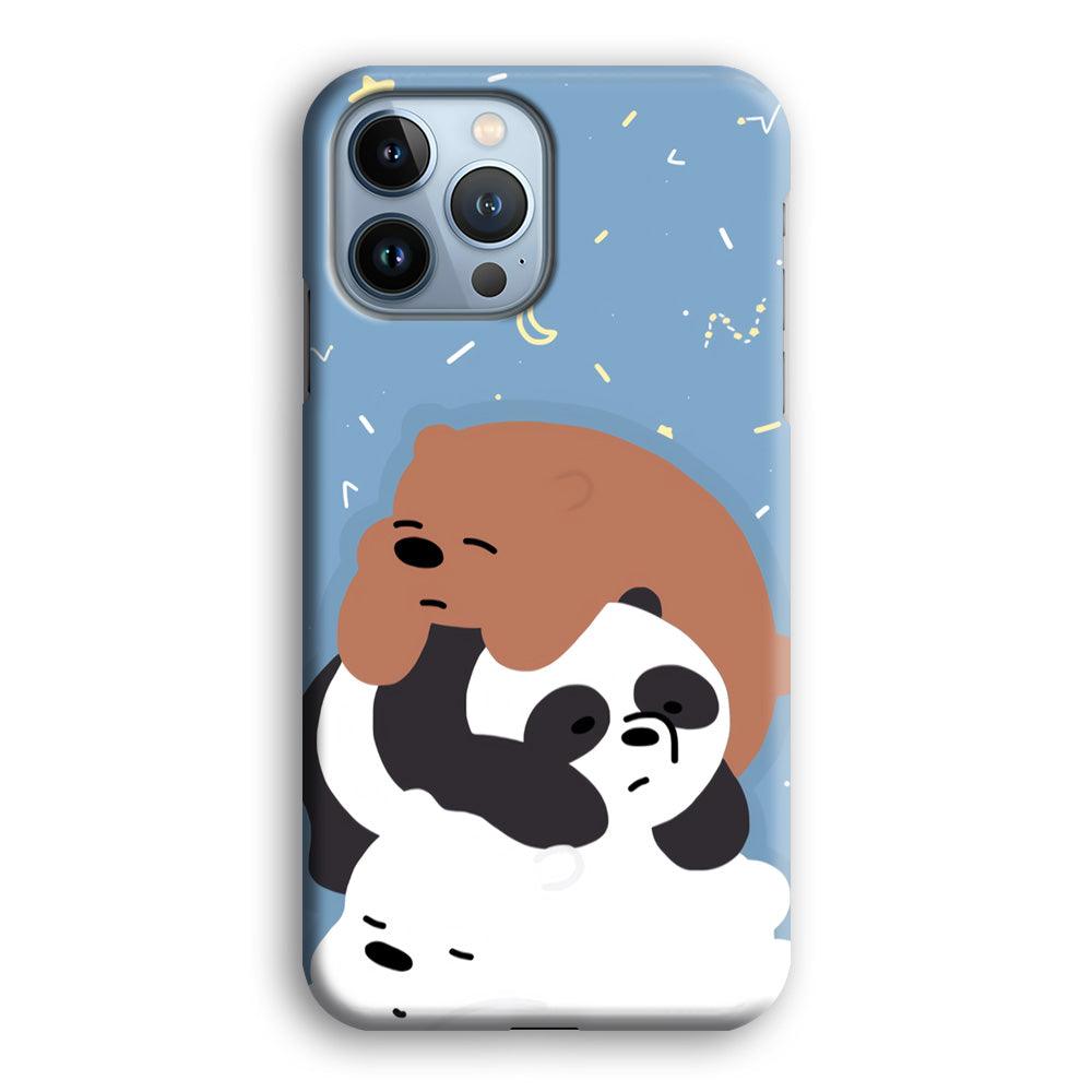 Bare Bears Tired and Feel Asleep iPhone 14 Pro Max Case-Oxvistore