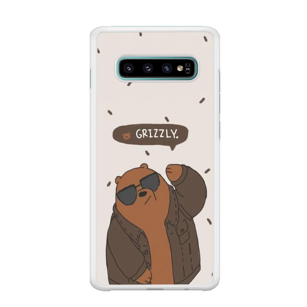 Bare Bears Grizzly Samsung Galaxy S10 Case-Oxvistore