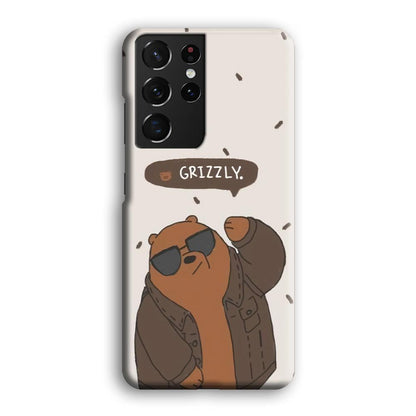 Bare Bears Grizzly Samsung Galaxy S21 Ultra Case-Oxvistore